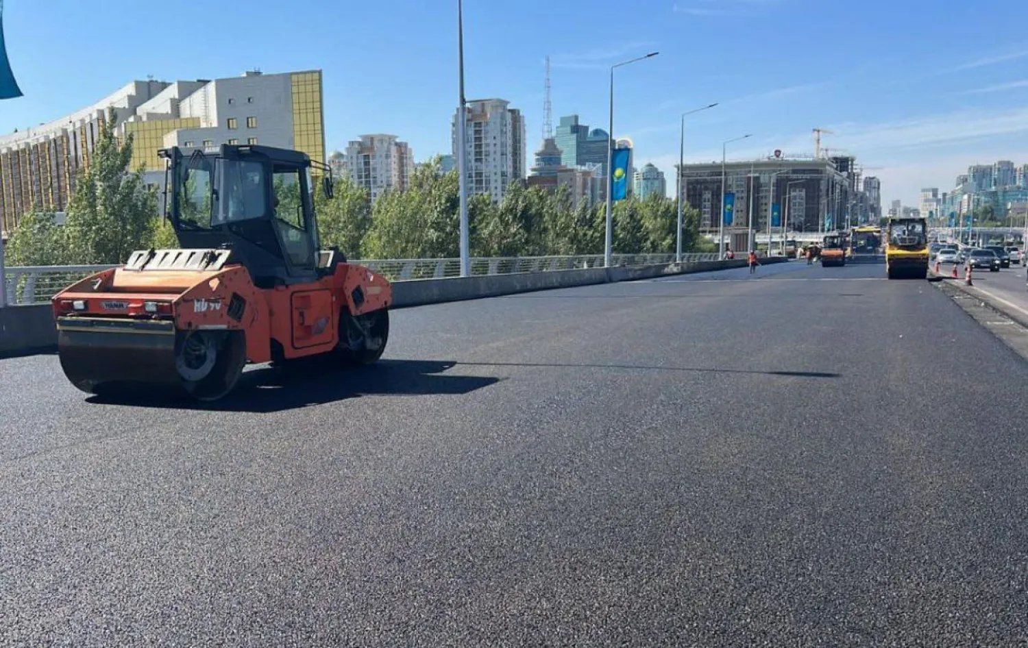 Ремонт моста по улице Сарайшық продлили до конца октября в Нур-Султане