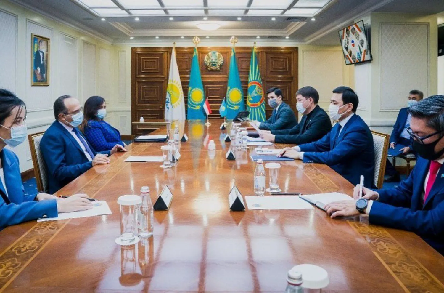 Алтай Кульгинов встретился с послом Египта в Казахстане