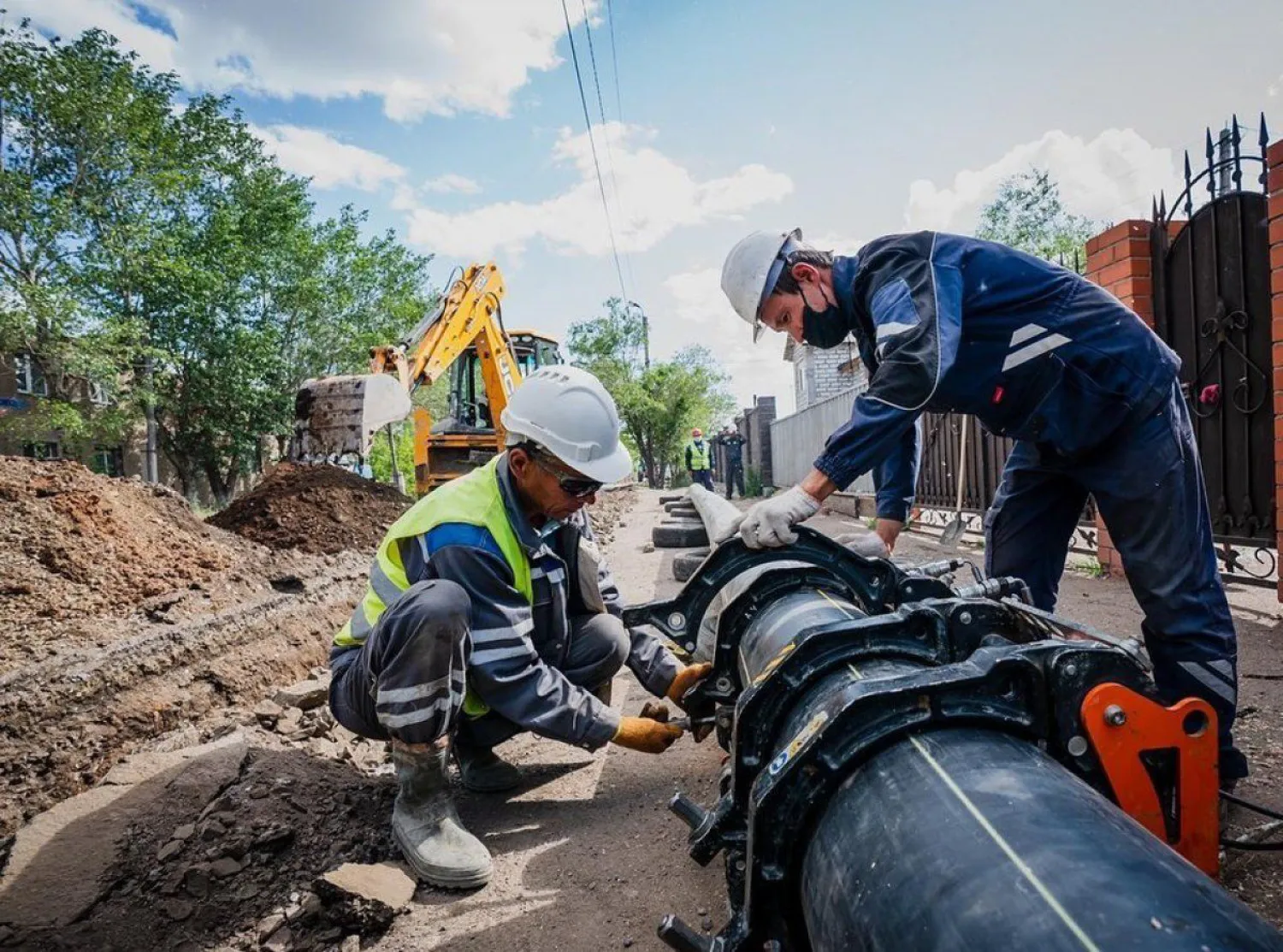 К домам четырех жилых массивов Нур-Султана подвели газ