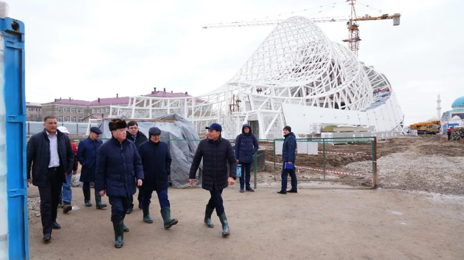 Аскар Мамин проконтролировал развитие инфраструктуры Туркестана