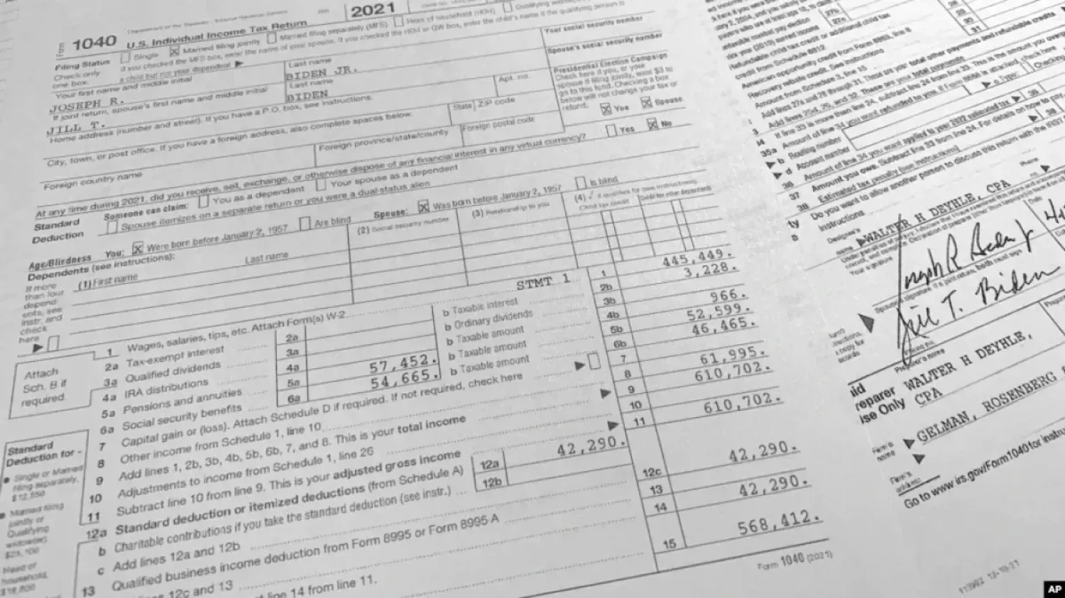 Президент и первая леди США опубликовали налоговые декларации
