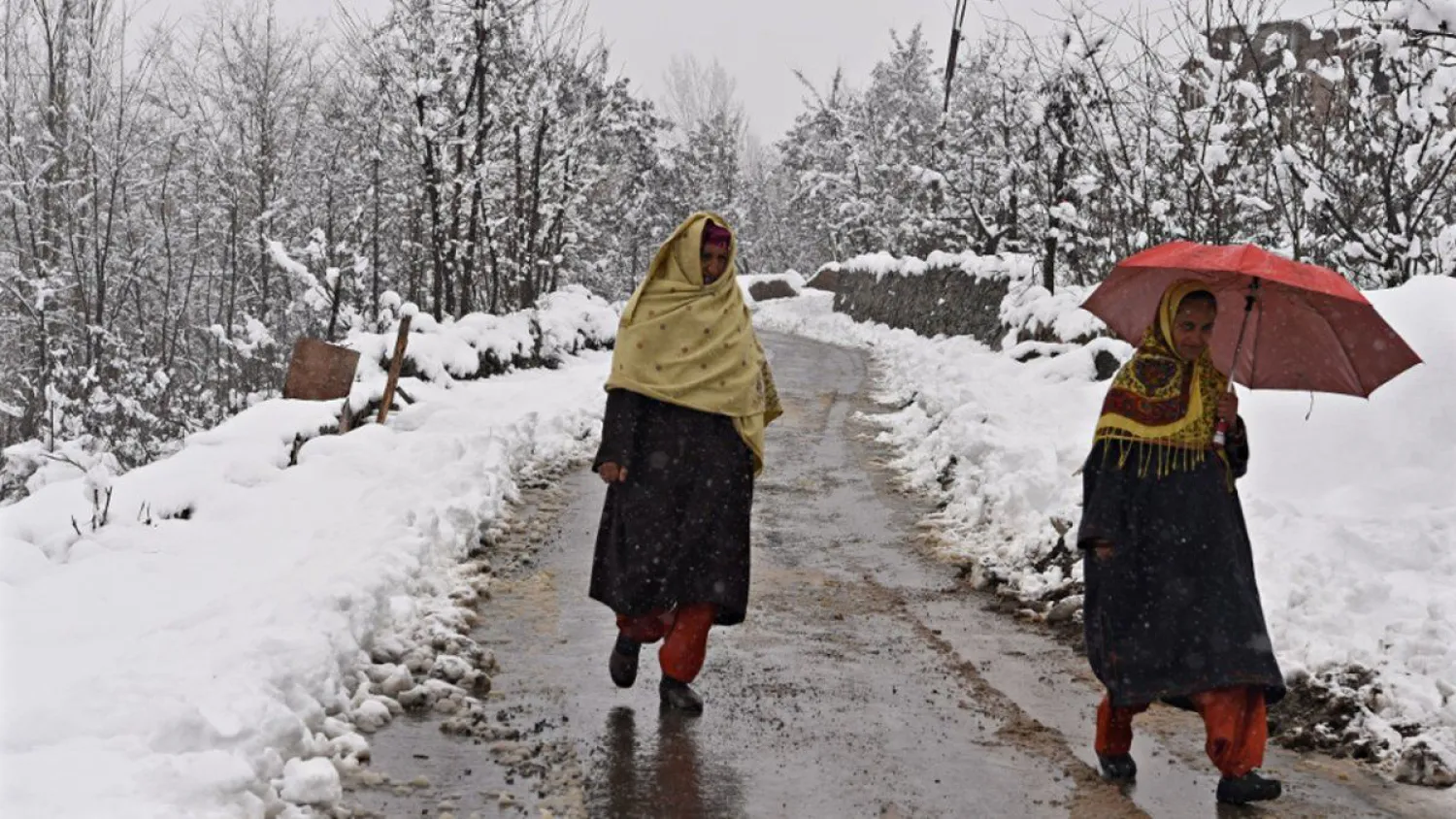Камнепад, снег и оползни обрушились на Индию