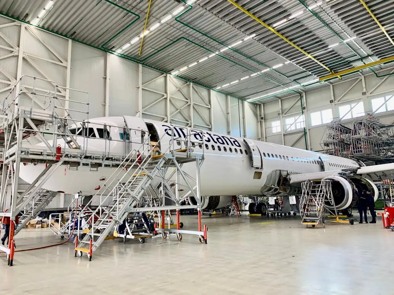 Как проходил 12-летний C-check для Airbus A321 в Астане