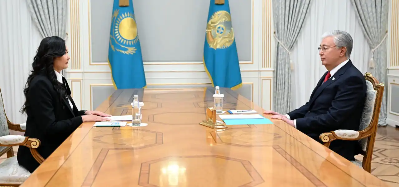 Глава государства принял президента Казахстанской федерации гимнастики Алию Юсупову
