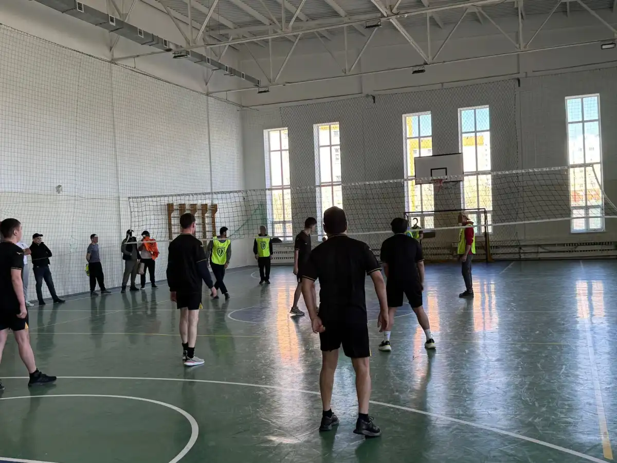 В Астане прошёл турнир по волейболу среди подучетных службы пробации