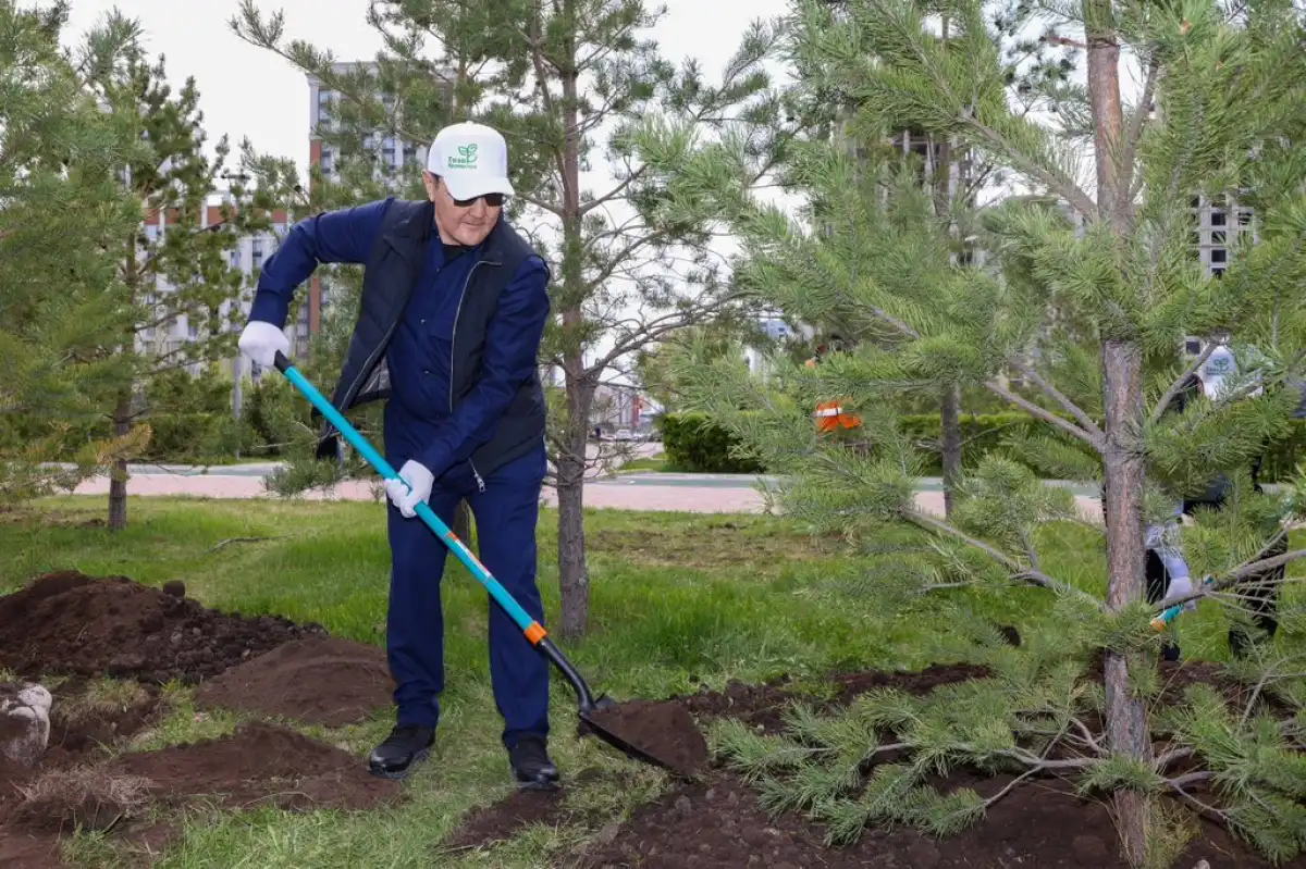 80 деревьев к 80-летию Победы высадили сотрудники Генпрокуратуры в Астане