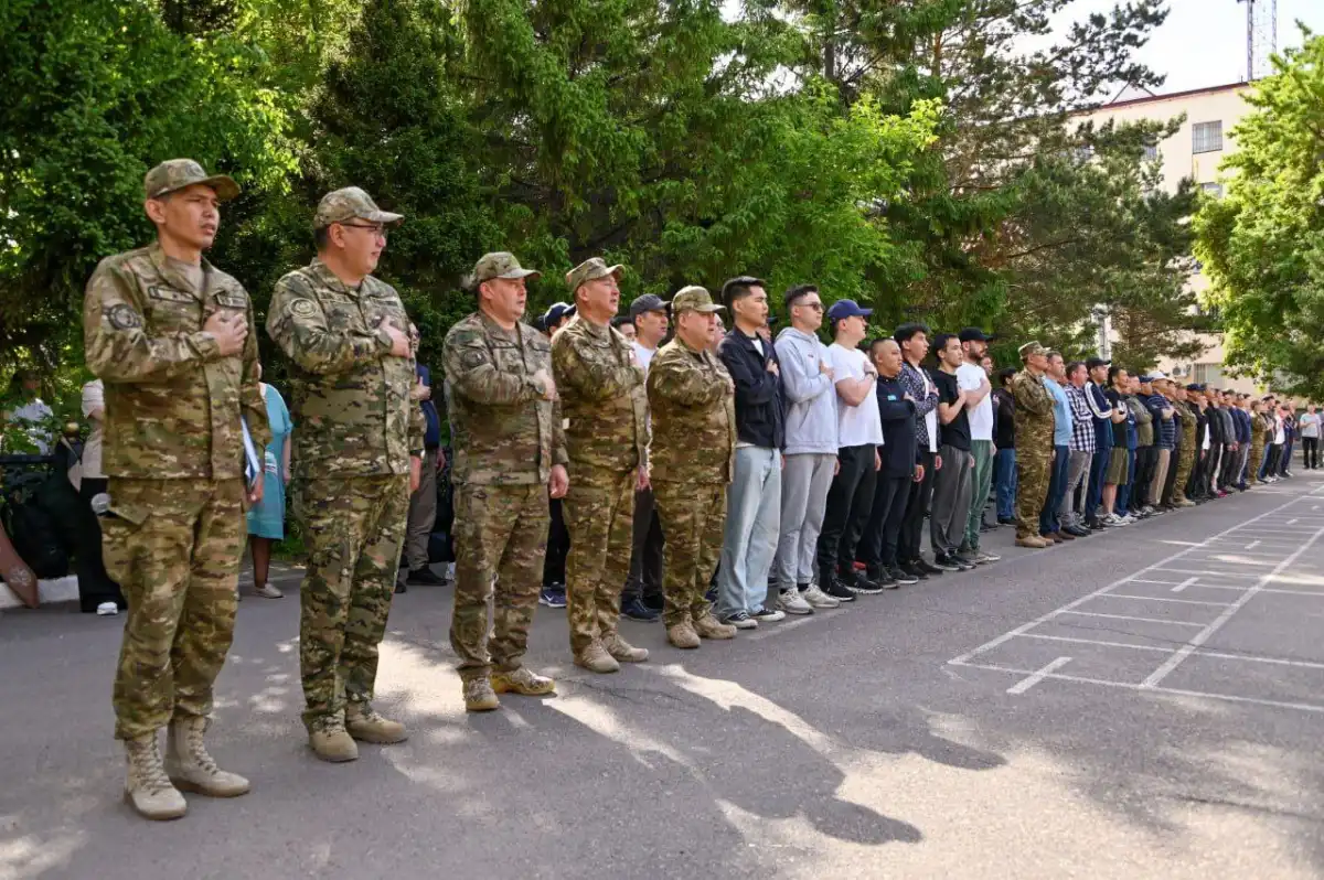 В Астане начались очередные плановые воинские сборы с военнообязанными запаса