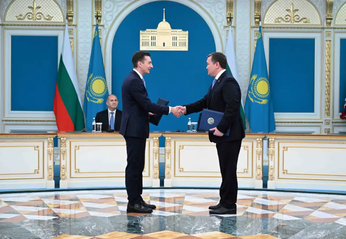 Казахстан и Болгария подписали пять меморандумов о сотрудничестве