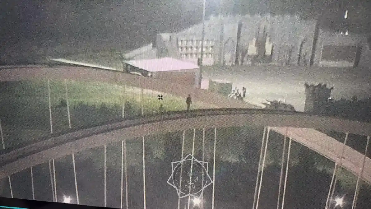 33-летний мужчина забрался на арку моста в Астане