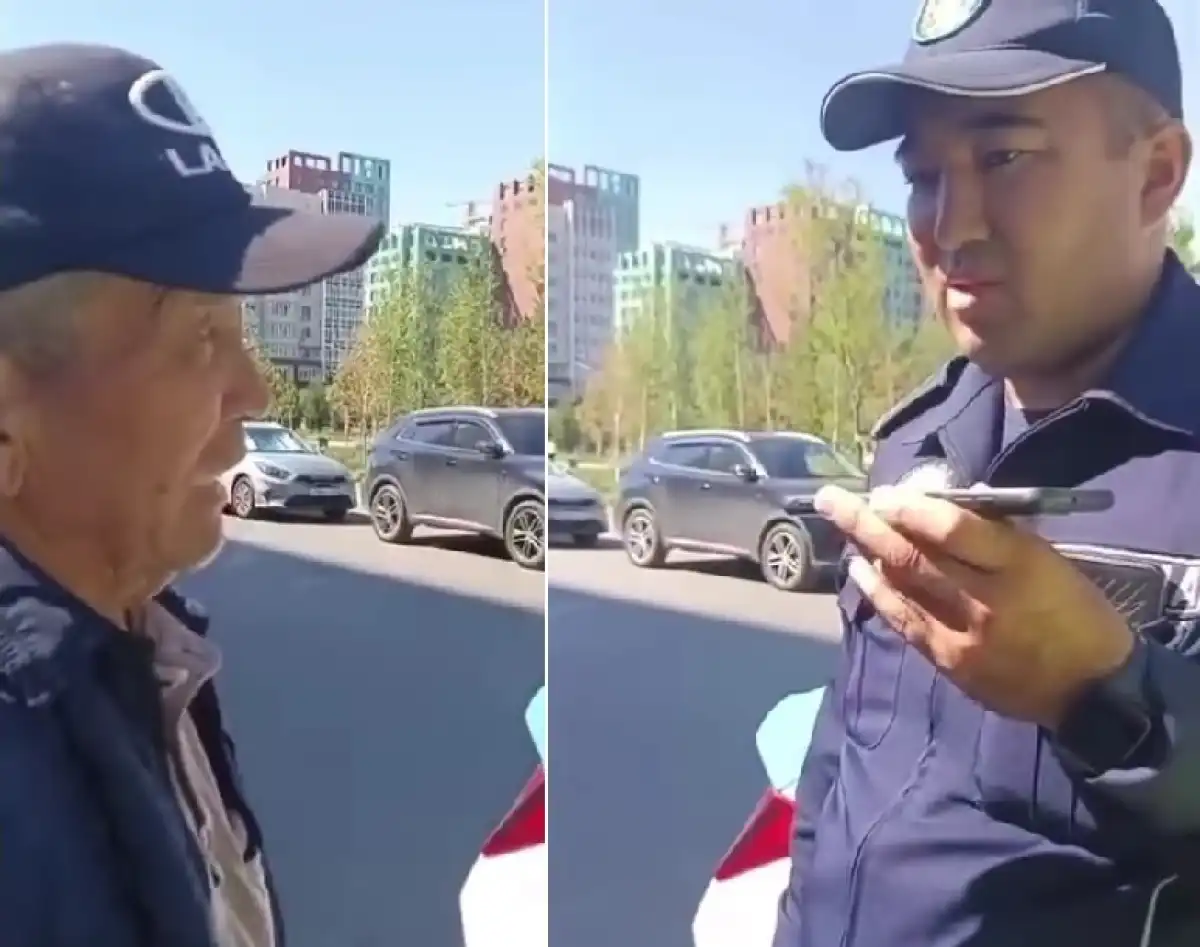 Разговор полицейского с телефонным мошенником попал на видео в Астане