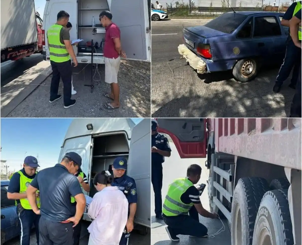 Автомобили в Казахстане начали проверять на выбросы