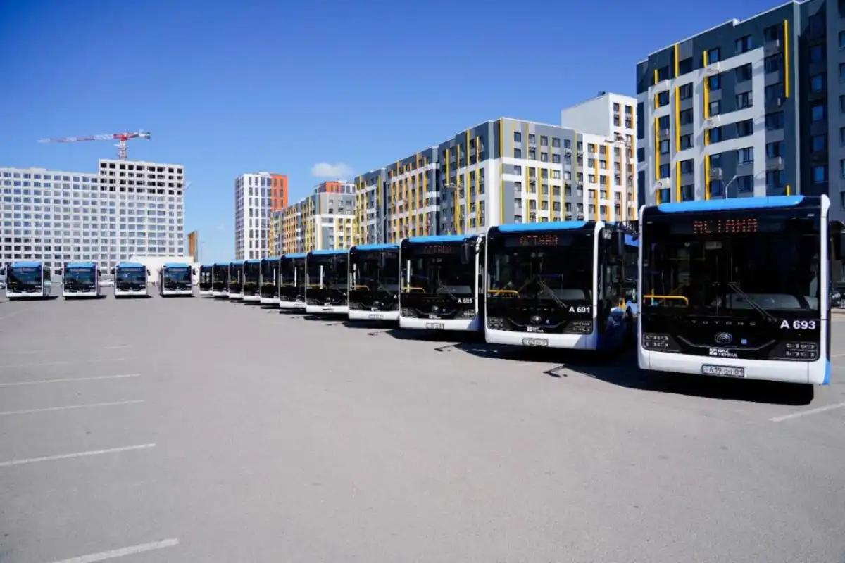 300 новых автобусов будут курсировать в Астане