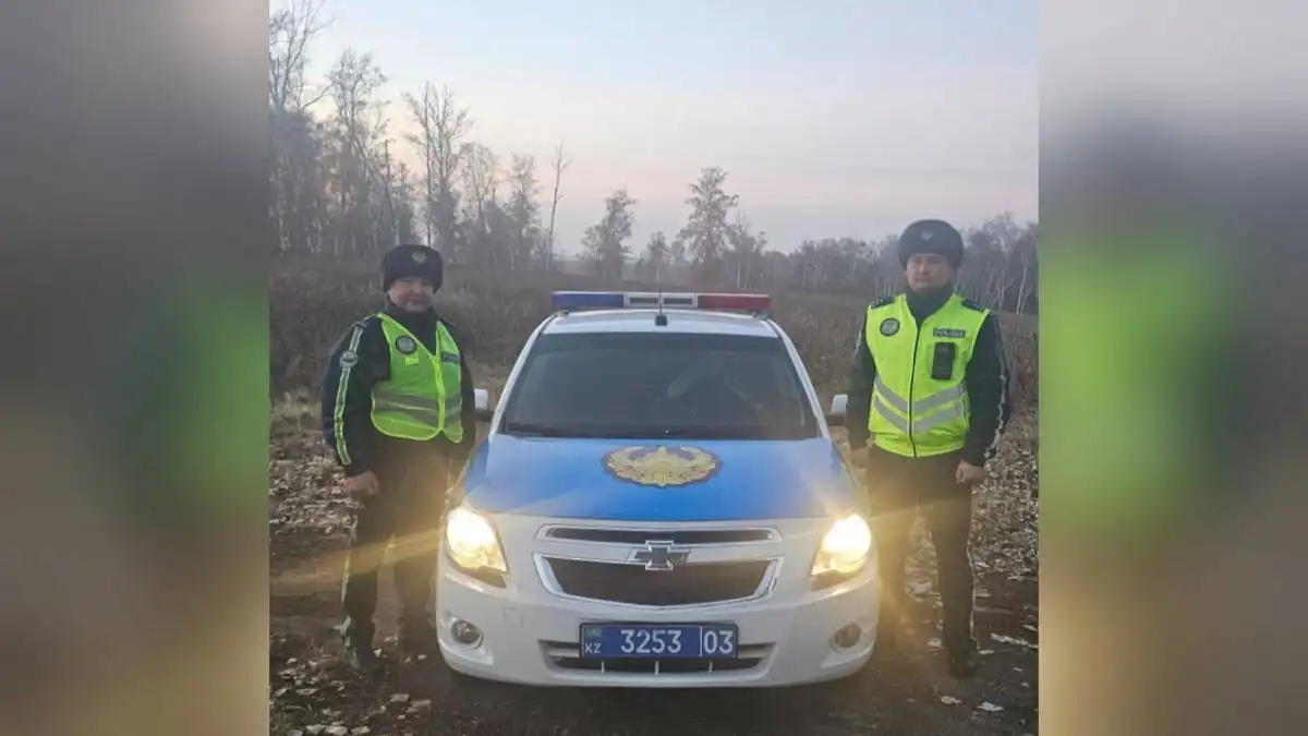"Вел себя неадекватно": полицейские спасли водителя и двух пассажиров в Бурабае