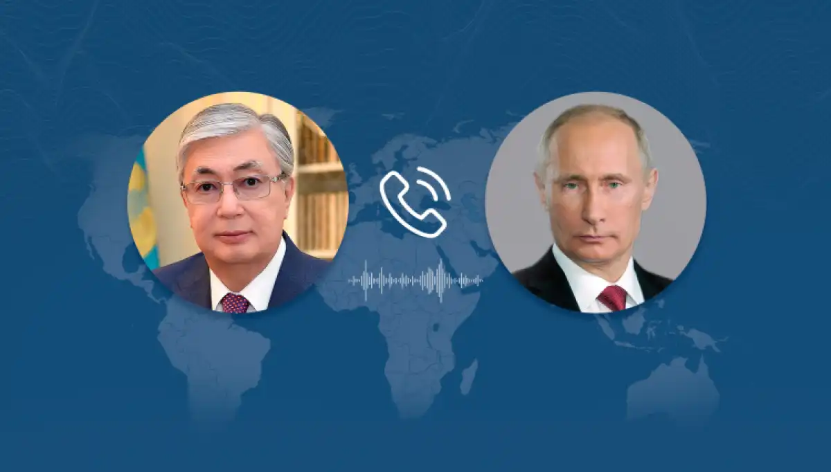 Касым-Жомарт Токаев поговорил по телефону с Владимиром Путиным