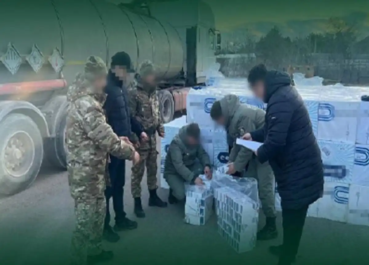 150 тысяч пачек контрабандных сигарет пытались скрытно завезти в Казахстан