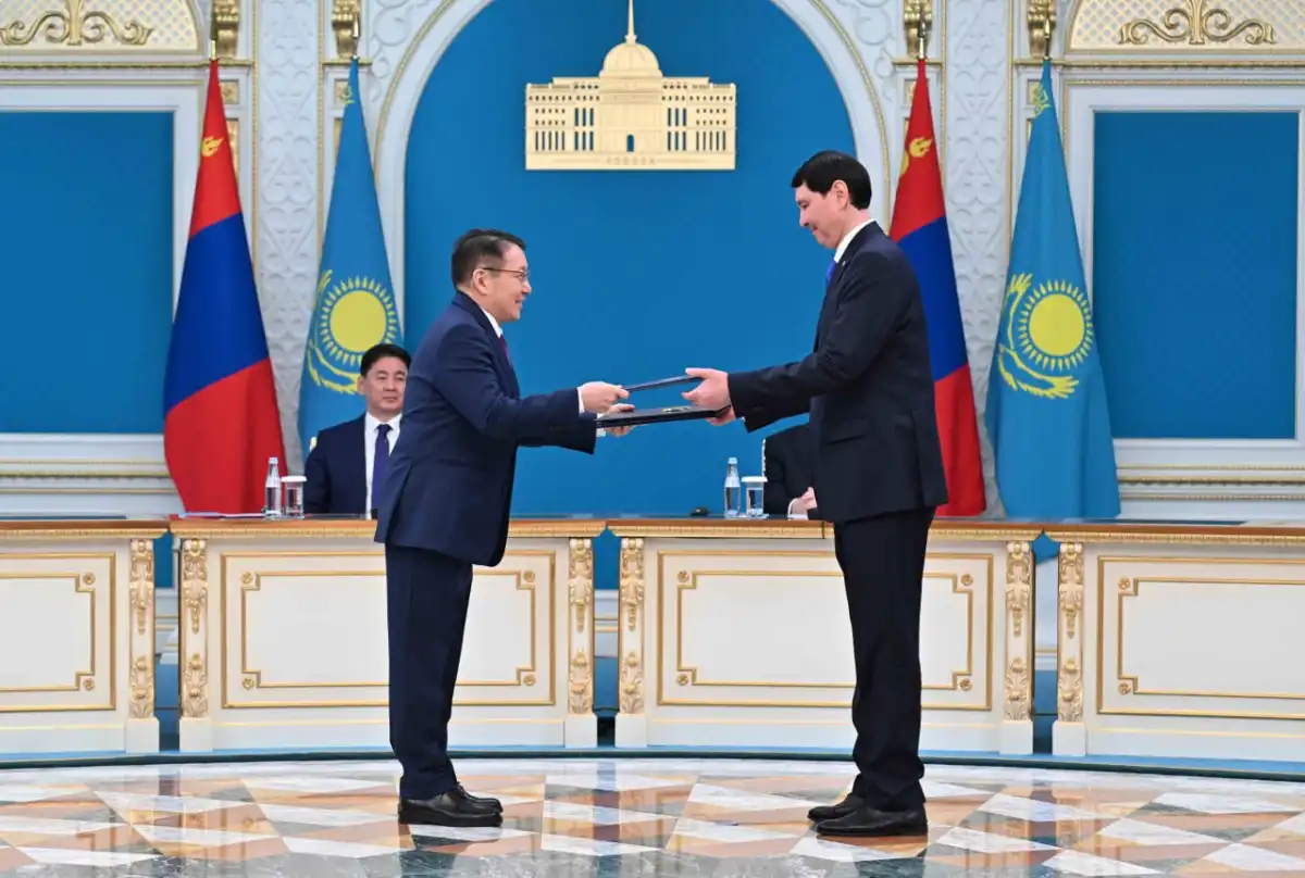 Казахстан и Монголия подписали ряд соглашений по итогам переговоров
