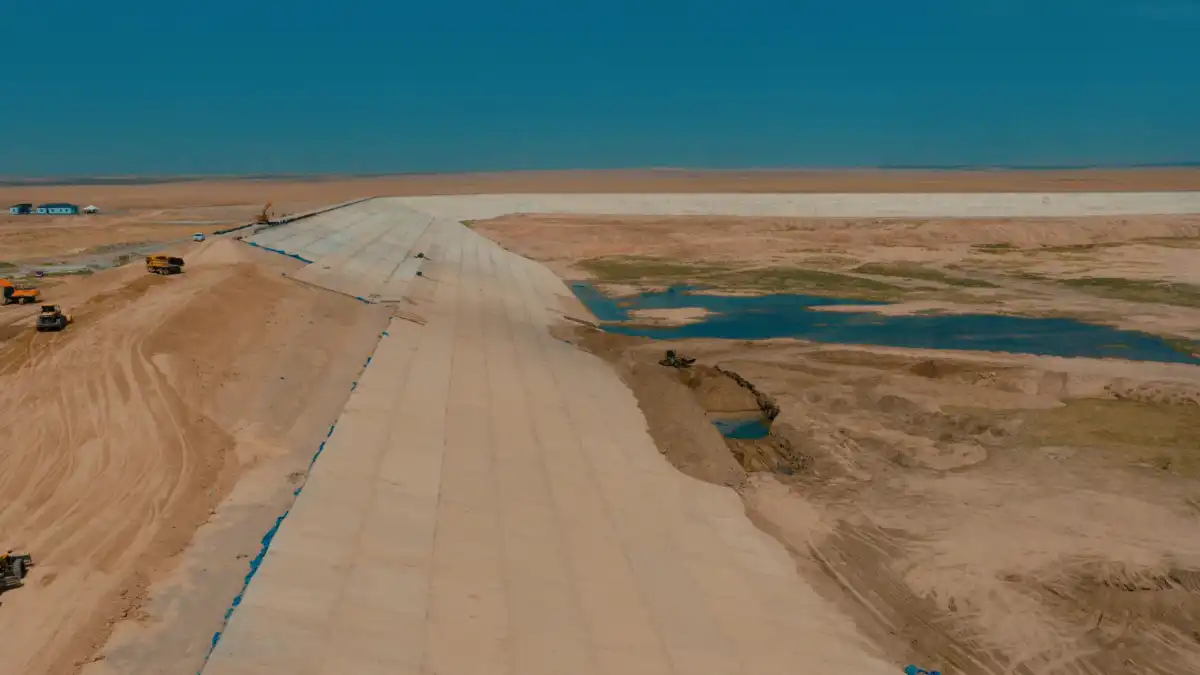 Строительство крупного водохранилища завершается в Туркестанской области