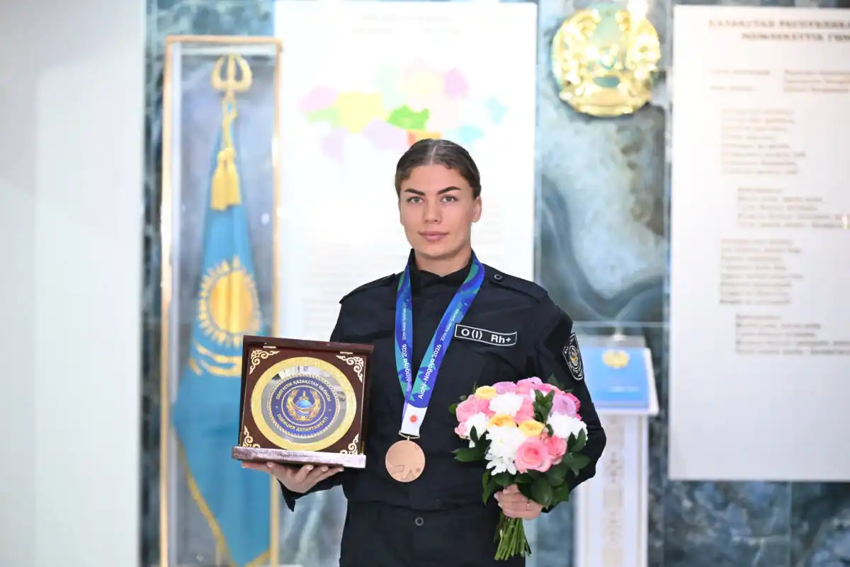 Офицер полиции из Казахстана завоевала «бронзу» Азиатских игр в Японии